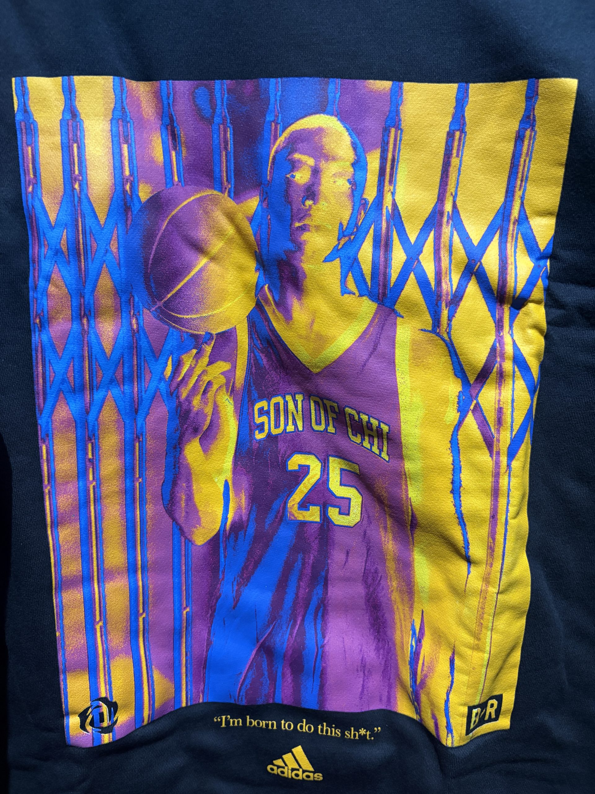 Adidas x Derrick Rose "Son of Chi" Graphic Crewneck Sweatshirt - Black (Size M) - Image 2